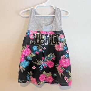 *10/$25* Girl's Justice Tropical Print Tank Top - Size 6